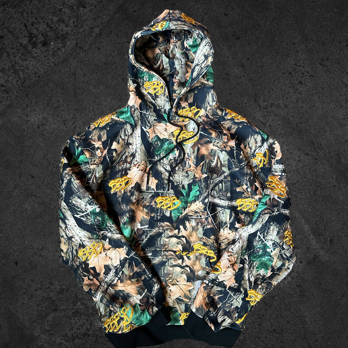 BBB - All Over Embroidered Hoodie (Tree Camo) – Triple B Records