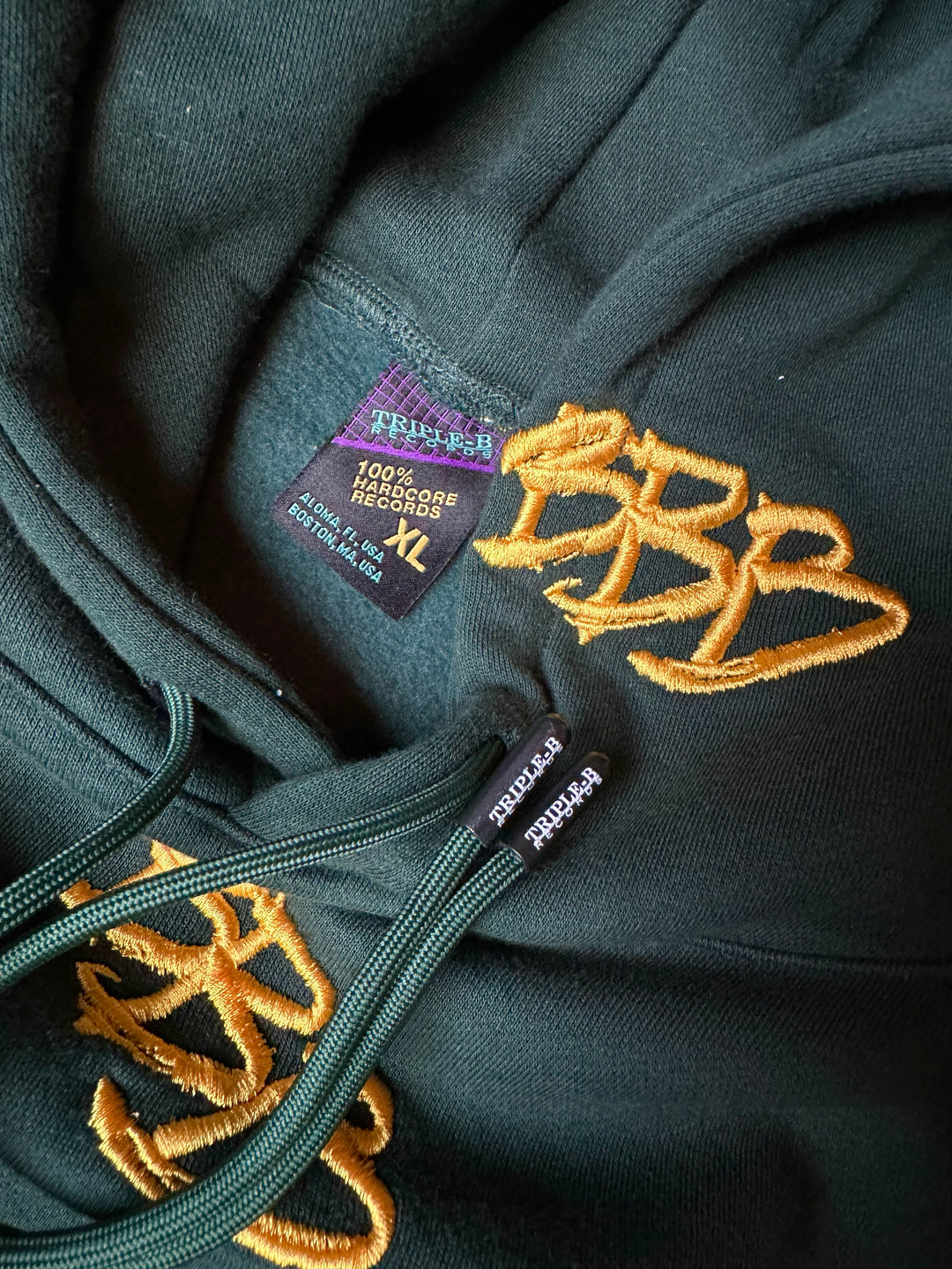 BBB - All Over Embroidered Hoodie (Forest Green)