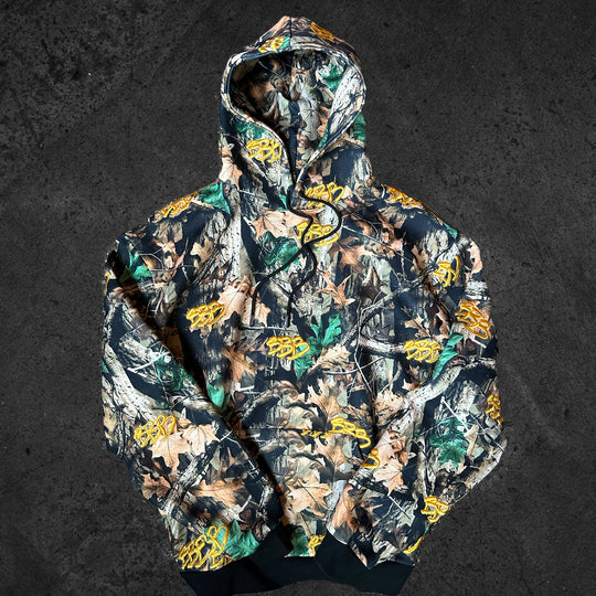 BBB - All Over Embroidered Hoodie (Tree Camo)